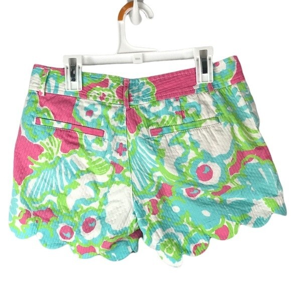 Lilly Pulitzer 5" Buttercup Scallop Hem Short size 00 - Picture 3 of 6
